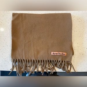 Acne Studios 100% Wool Tan Scarf